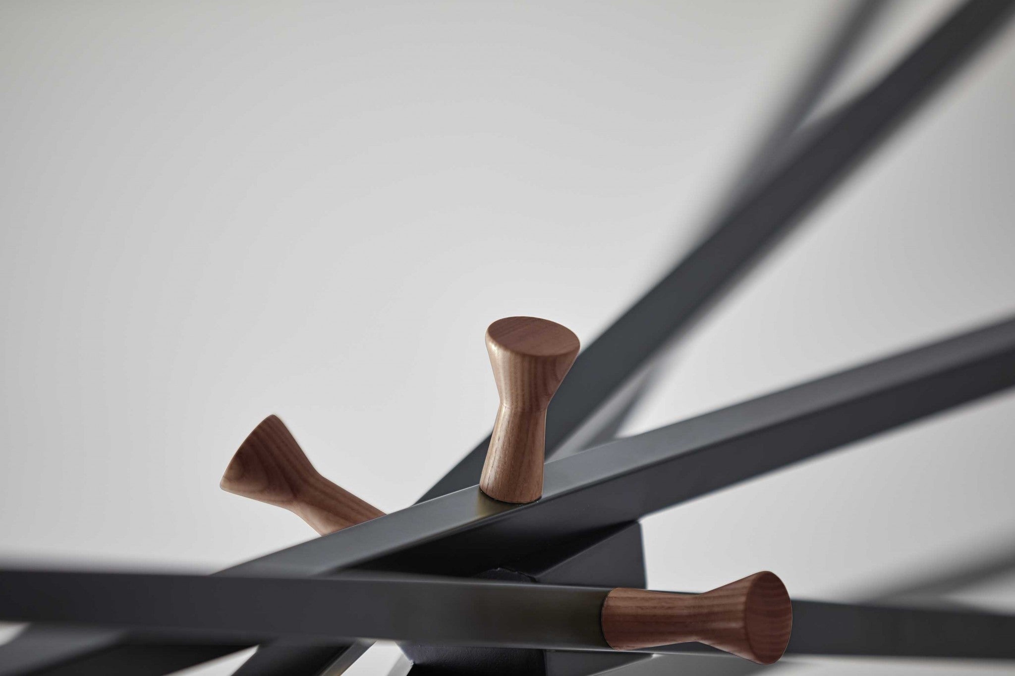 23.5" X 23.5" X 66.5" Black  Coat Rack