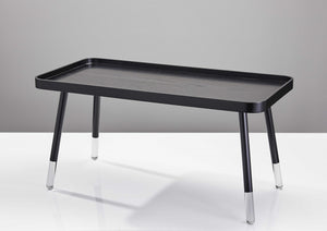 19" X 39.25" X 19.25" Black  Coffee Table