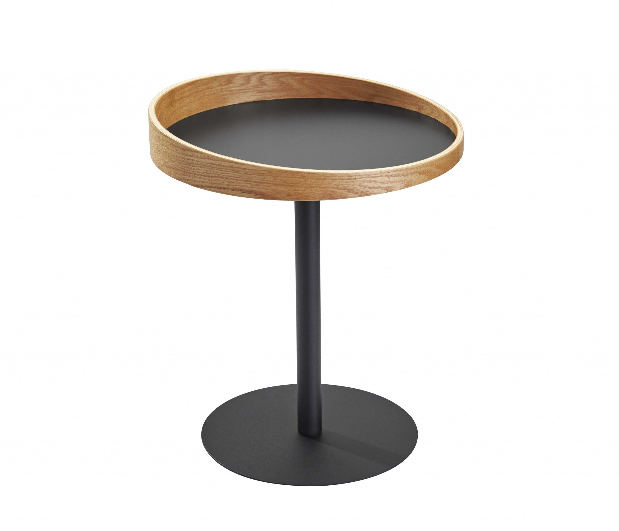 18" X 18" X 20-21.5" Black  End Table
