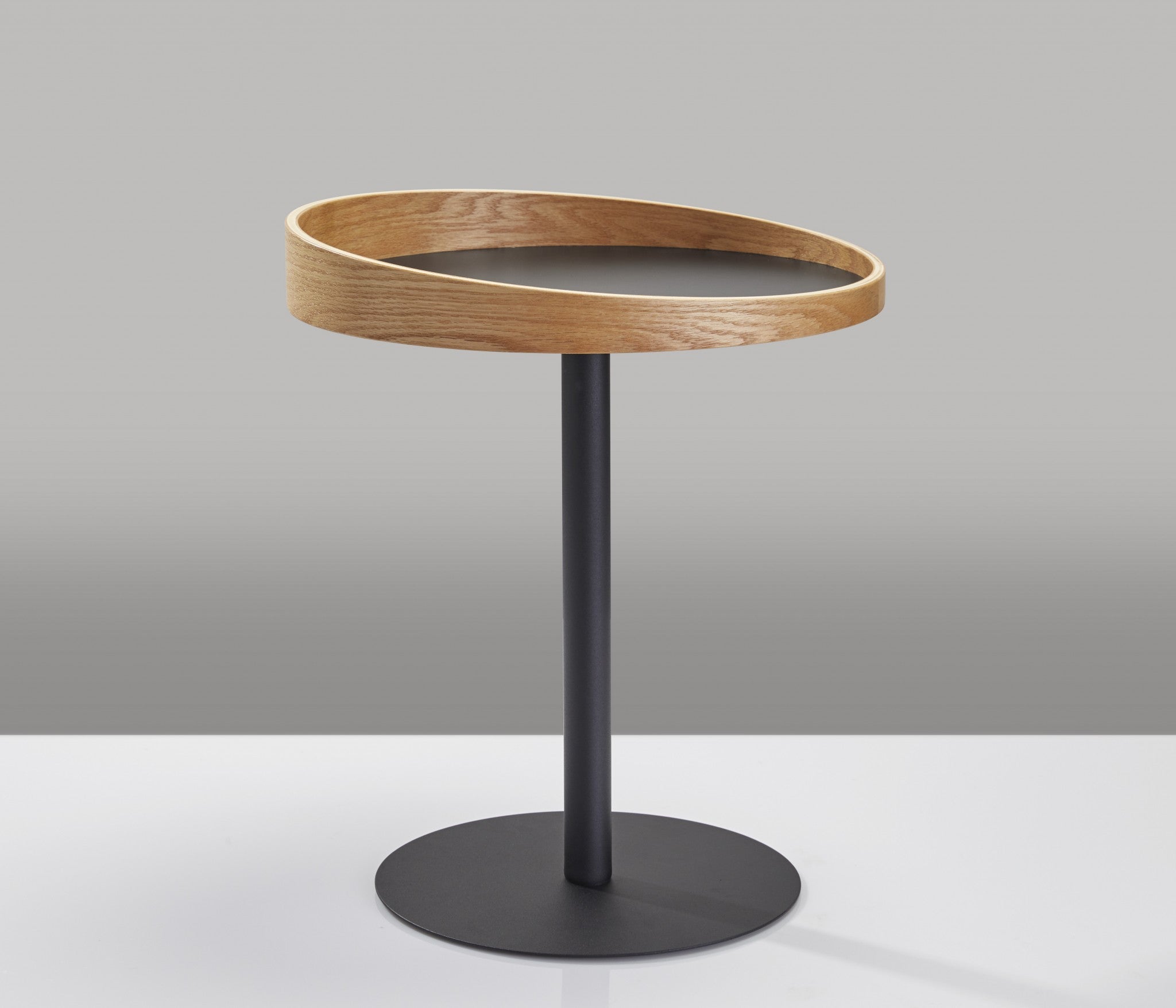 18" X 18" X 20-21.5" Black  End Table