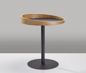 18" X 18" X 20-21.5" Black  End Table