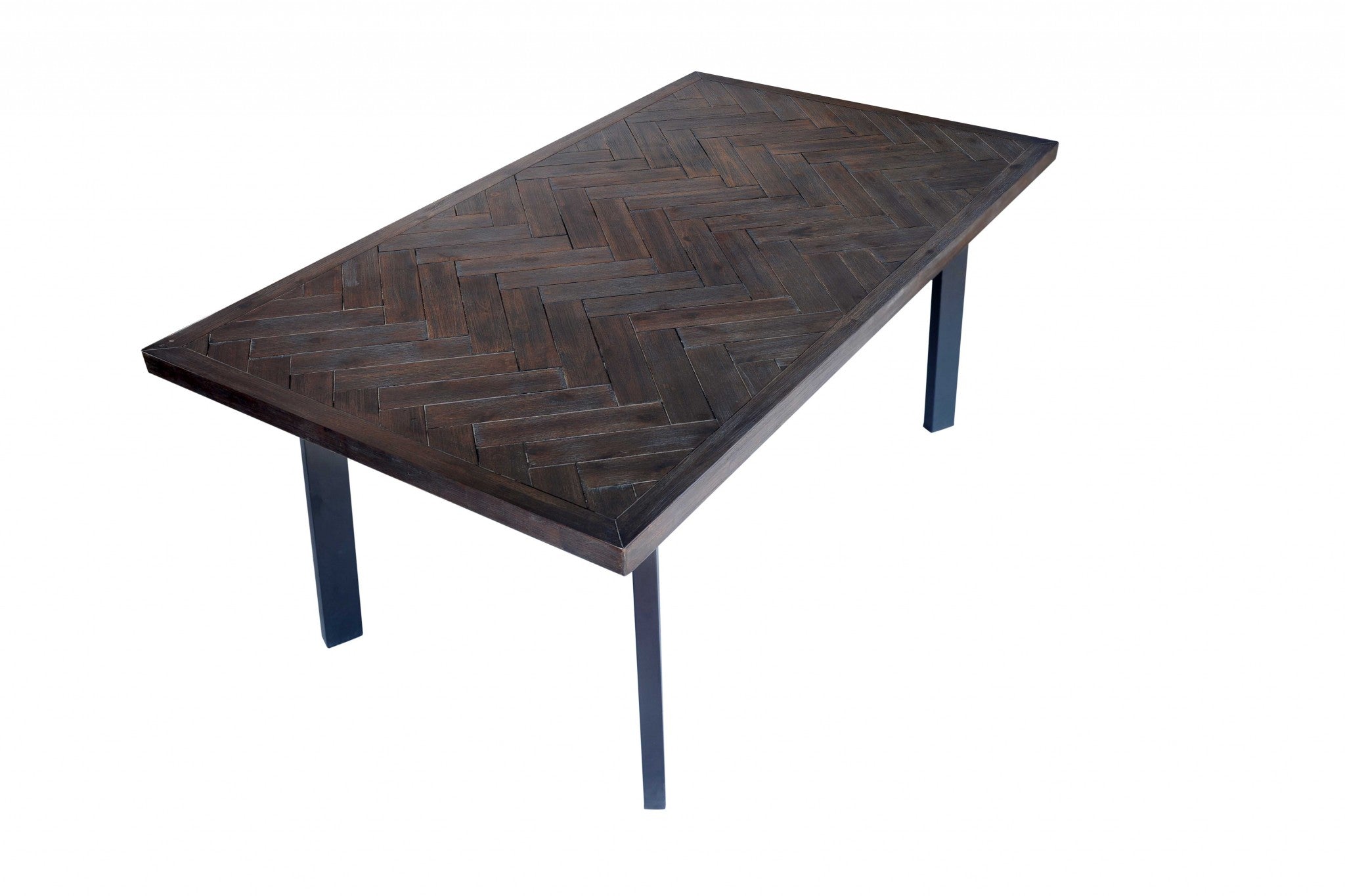 39" X 71" X 30" Brown Acacia And Mdf Dining Table