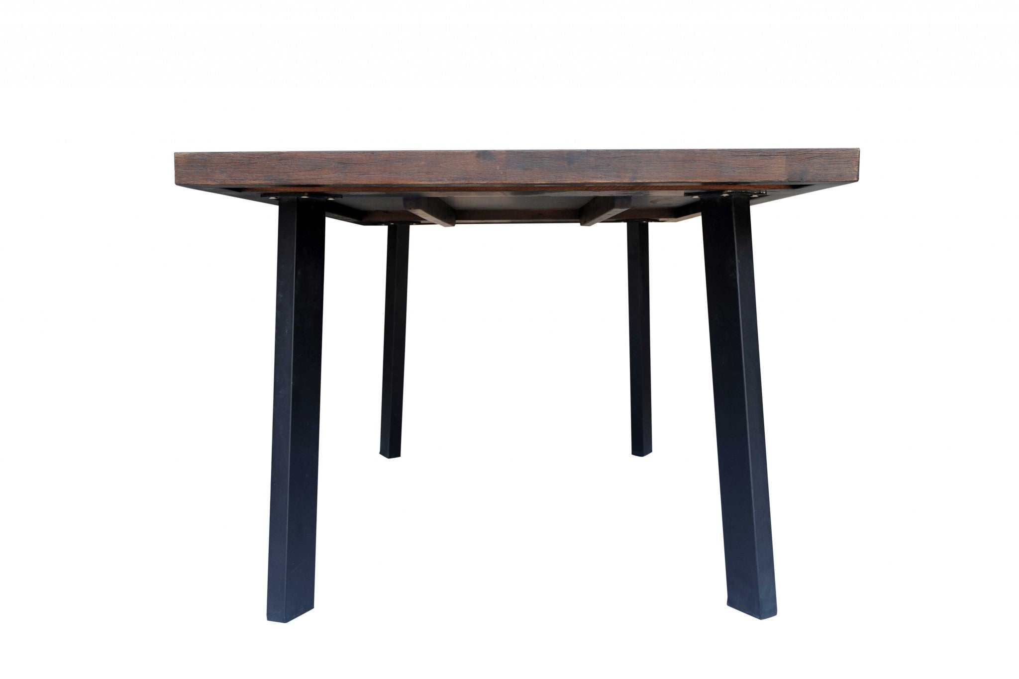39" X 71" X 30" Brown Acacia And Mdf Dining Table
