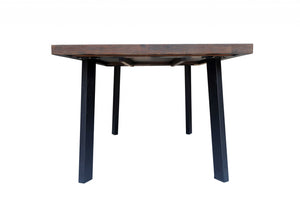 39" X 71" X 30" Brown Acacia And Mdf Dining Table