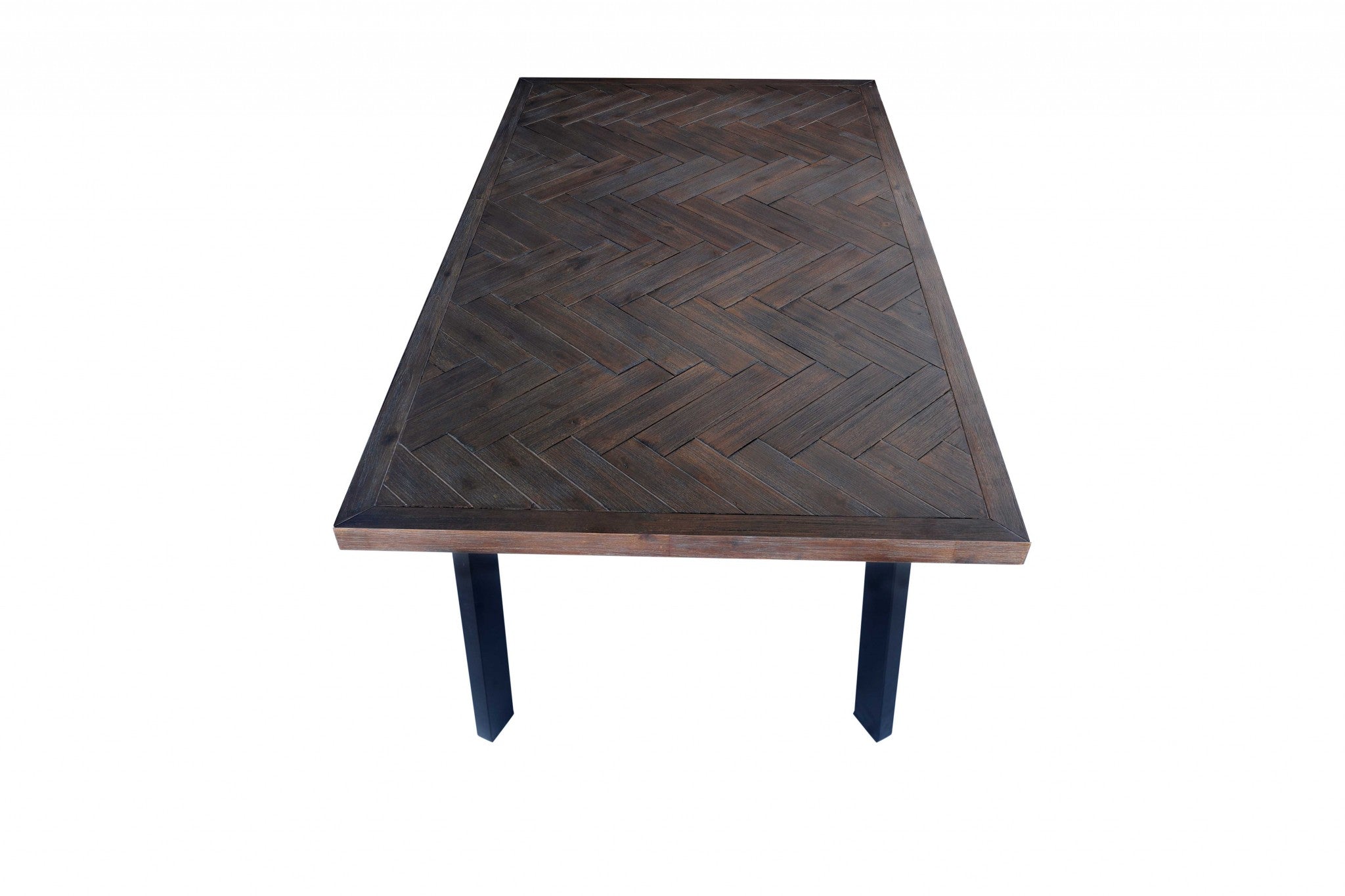 39" X 71" X 30" Brown Acacia And Mdf Dining Table