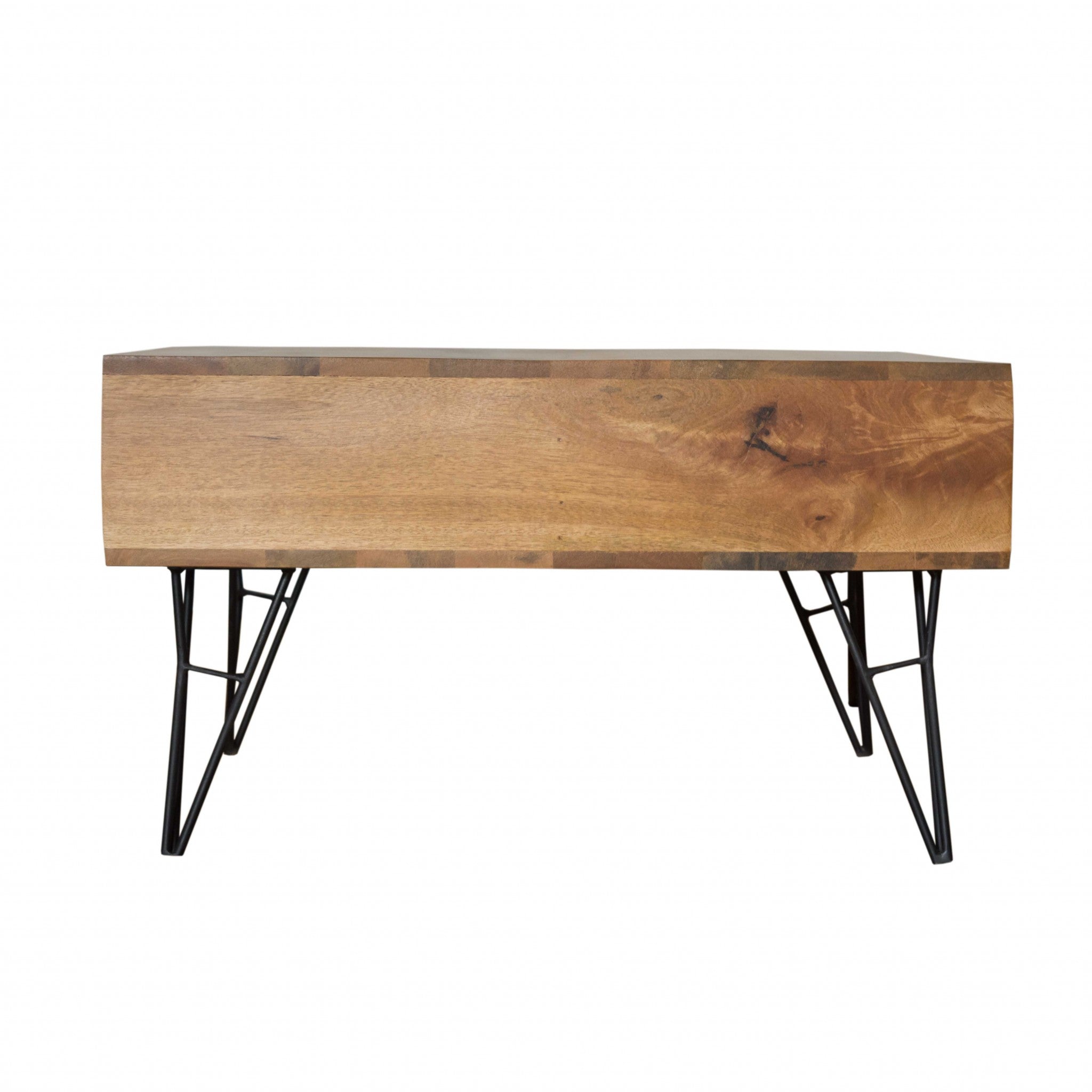 32" X 32" X 16" Natural/Black Mango Coffee Table