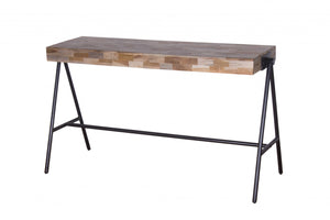 Natural Narrow A Frame Wood  Table Desk