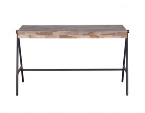 Natural Narrow A Frame Wood  Table Desk