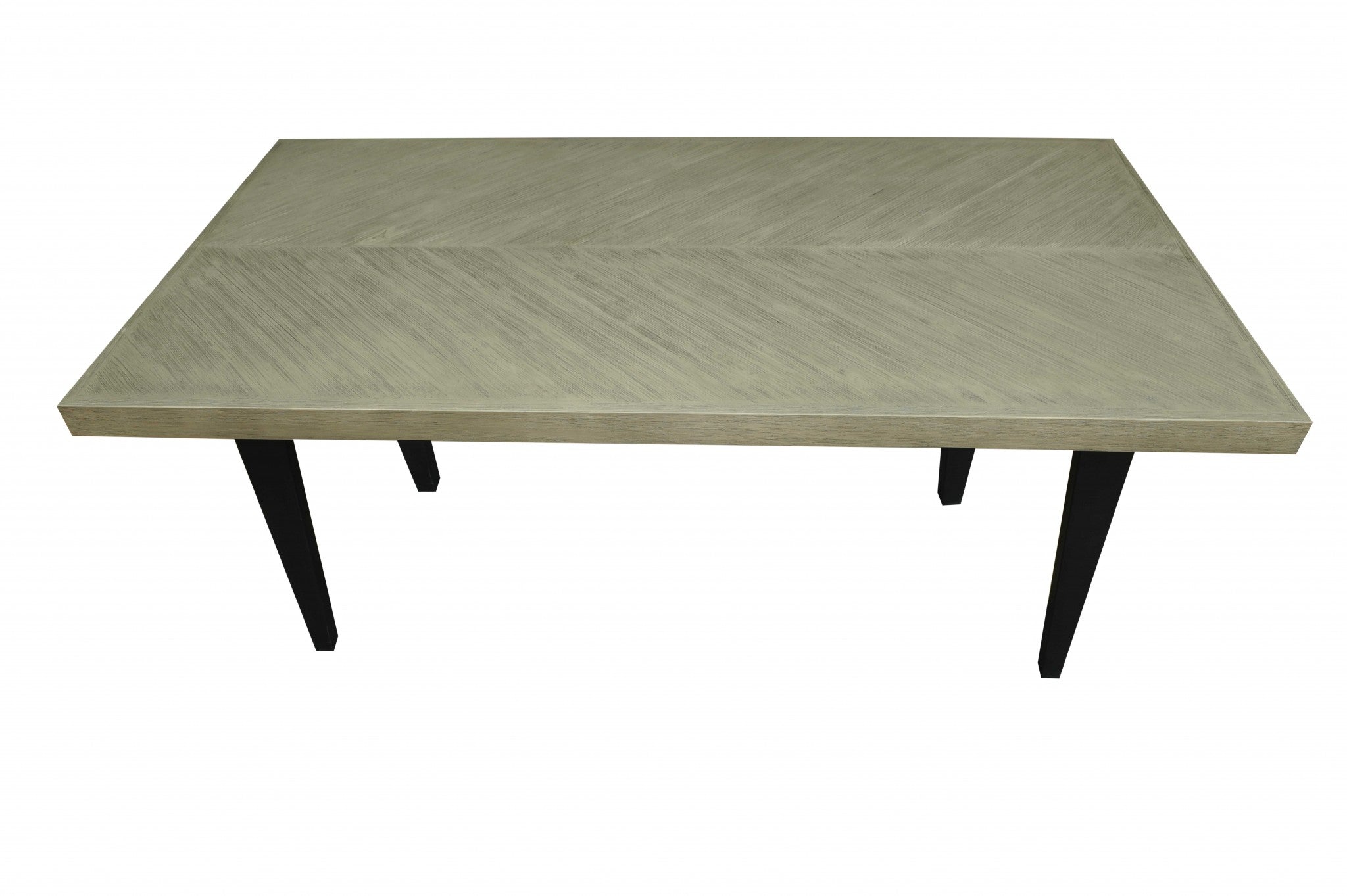 38" X 72" X 30" Black Acacia Wood Rectangle Dining Table - Large