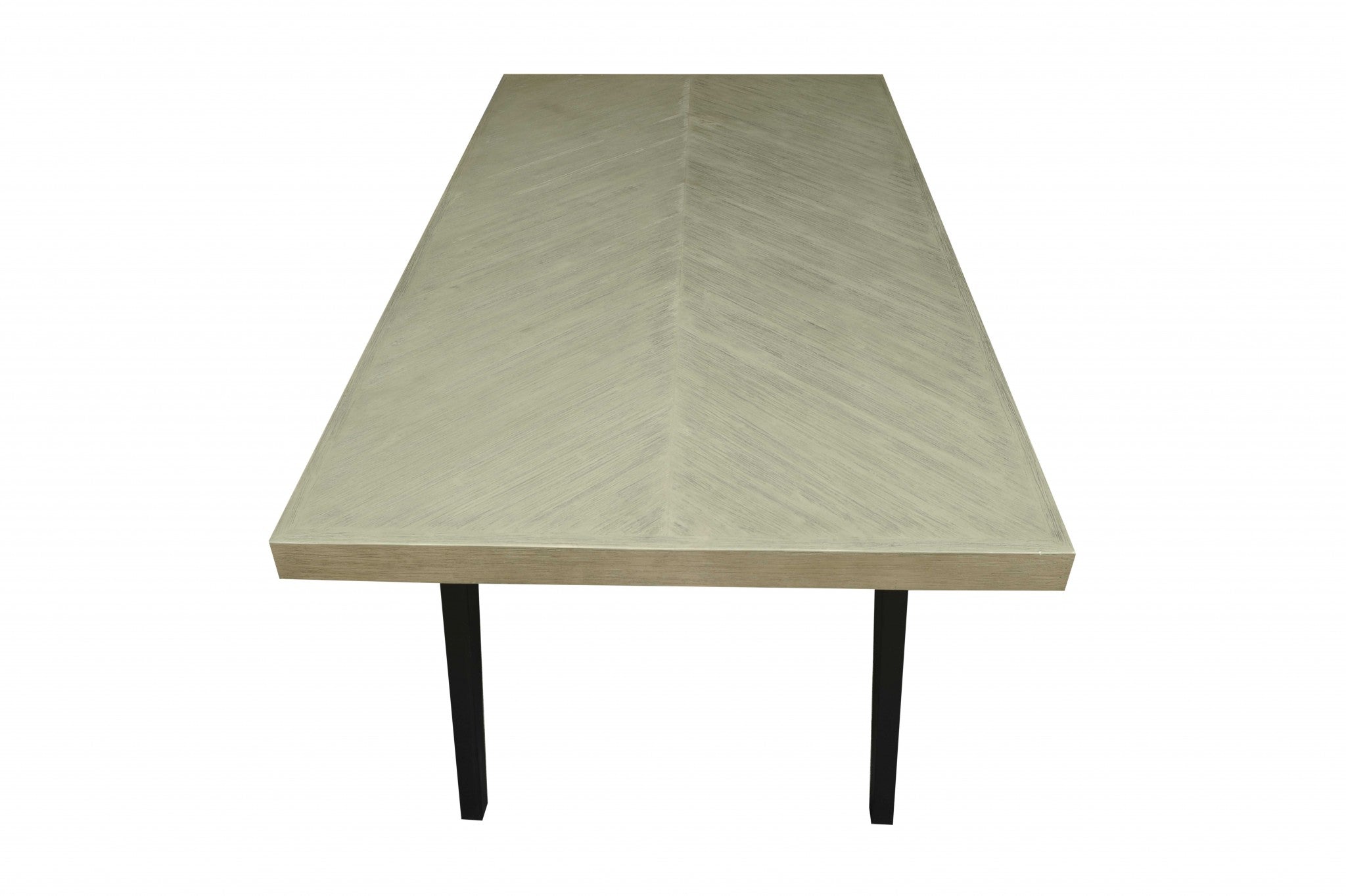 38" X 72" X 30" Black Acacia Wood Rectangle Dining Table - Large