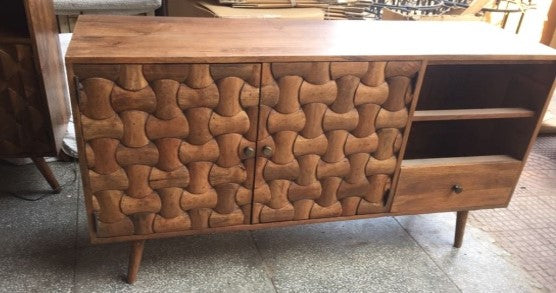 17" X 33" X 82" Honey Wood Small Bookshelf