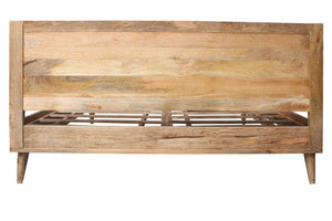 78" X 82" X 42" Honey Wood King Size Bed