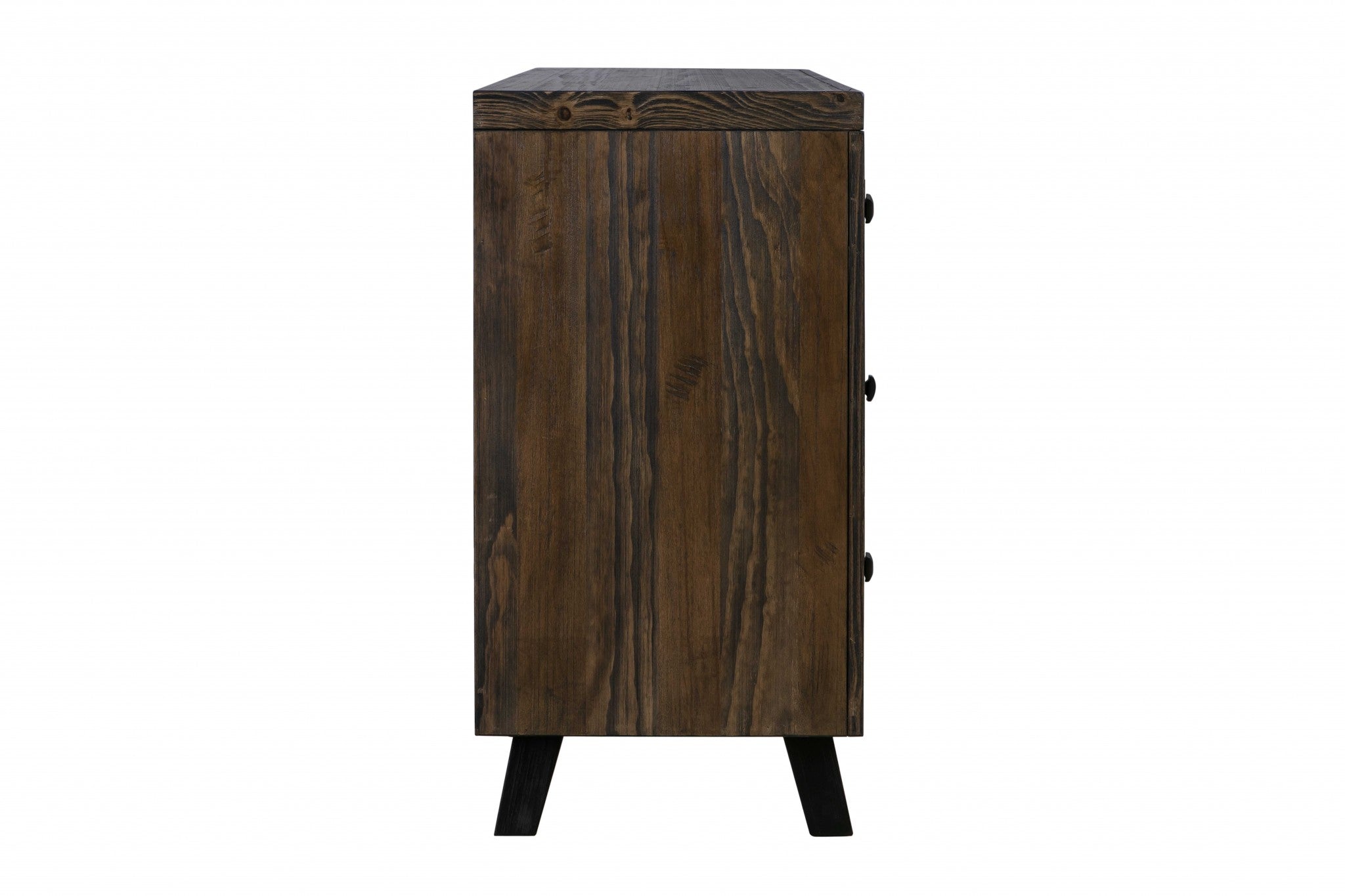 18" X 60" X 35" Brown Pine Wood And Mdf Buffet