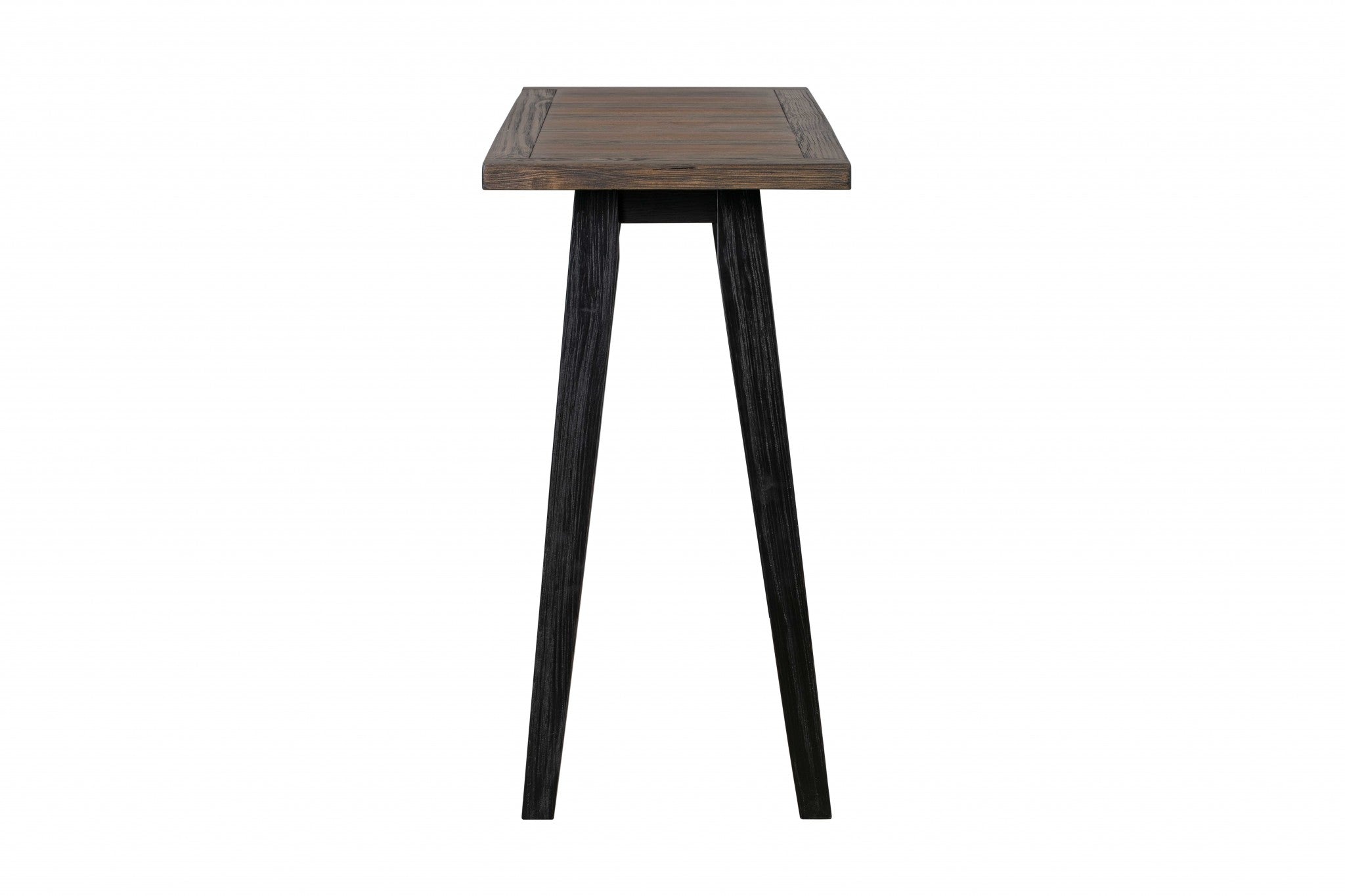Brown Pine Wood Console Table