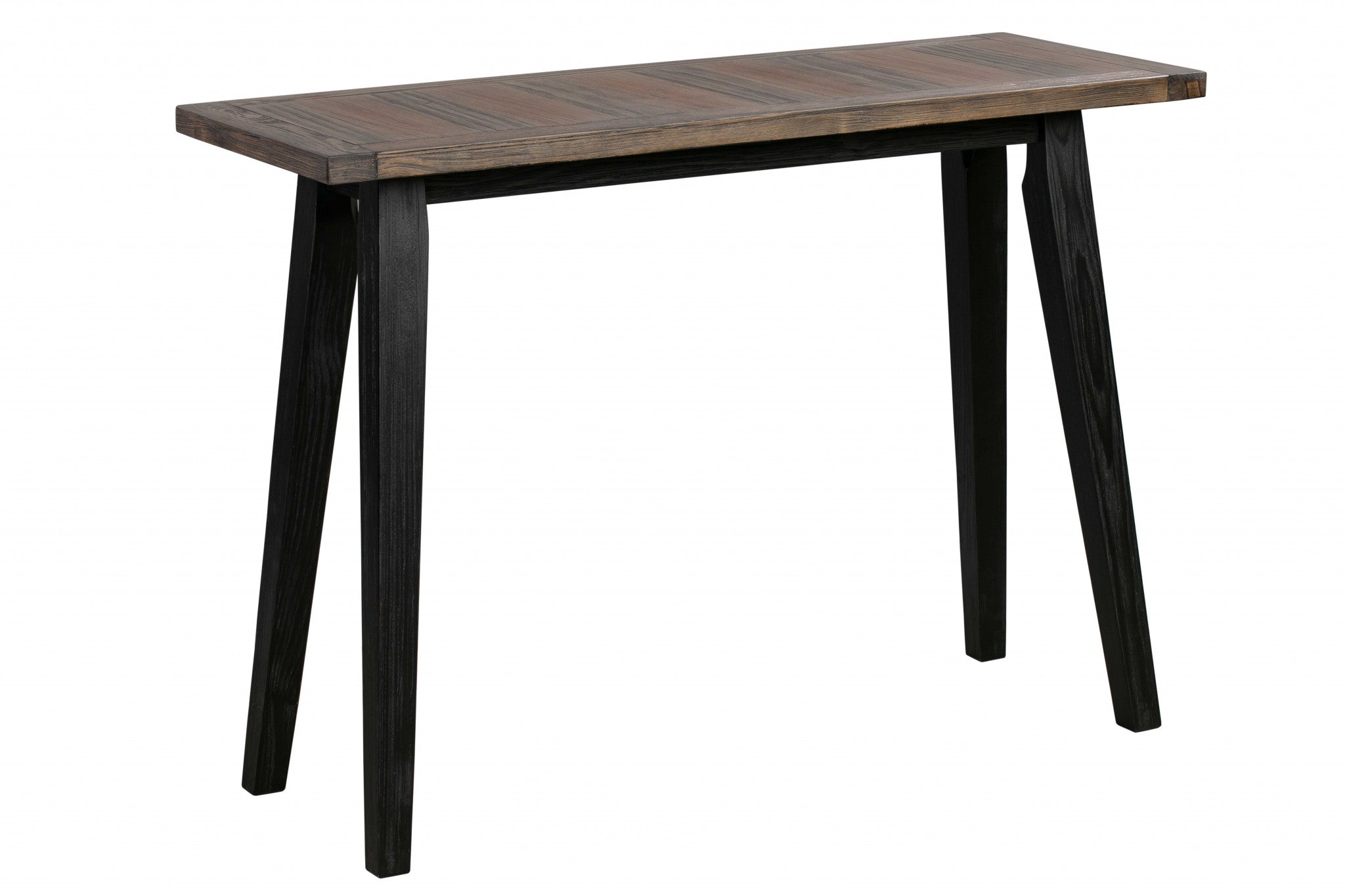 Brown Pine Wood Console Table