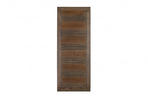 Brown Pine Wood Console Table