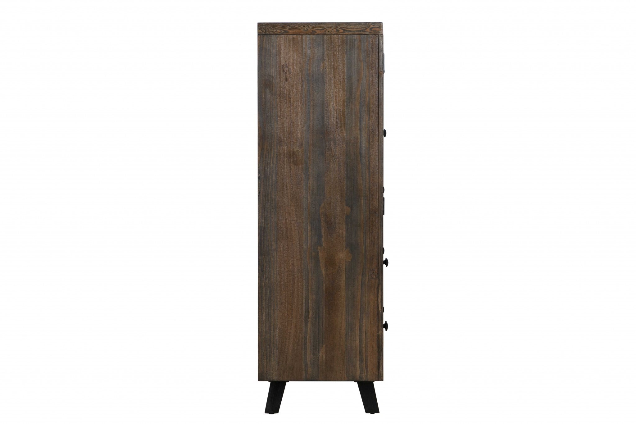 18" X 35" X 57" Brown Pine Wood And Mdf Chest