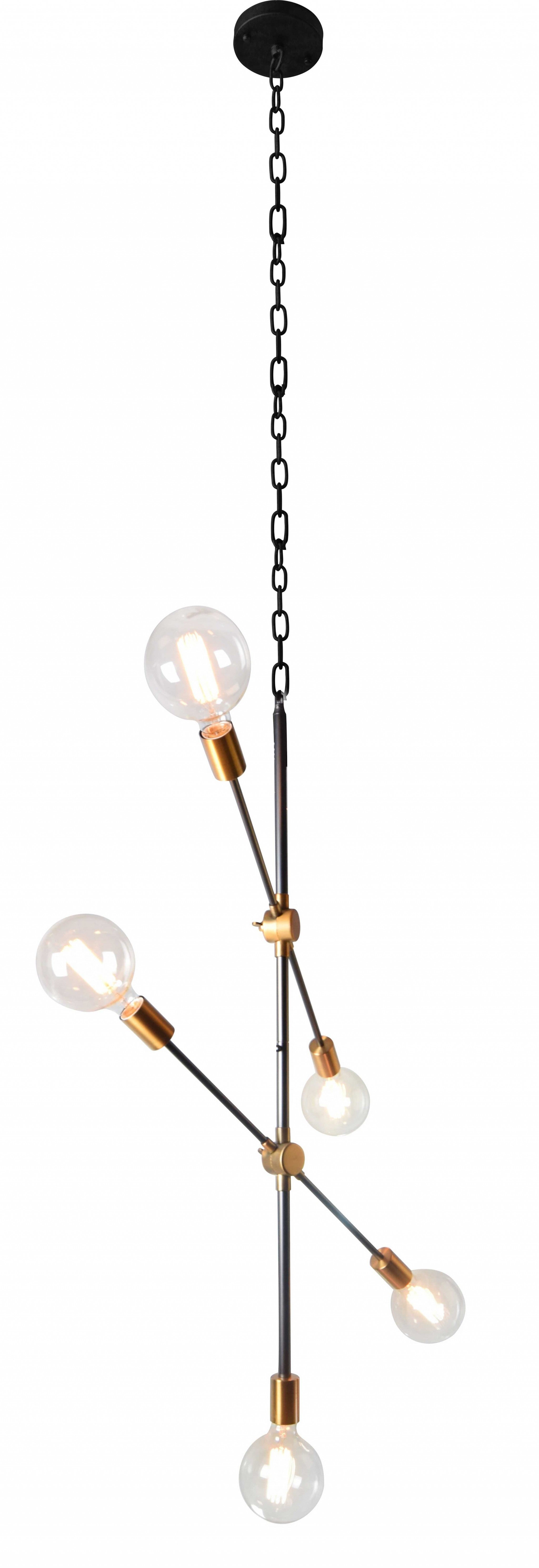 5" X 27" X 42" Copper Metal Drum Pendant