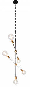 5" X 27" X 42" Copper Metal Drum Pendant