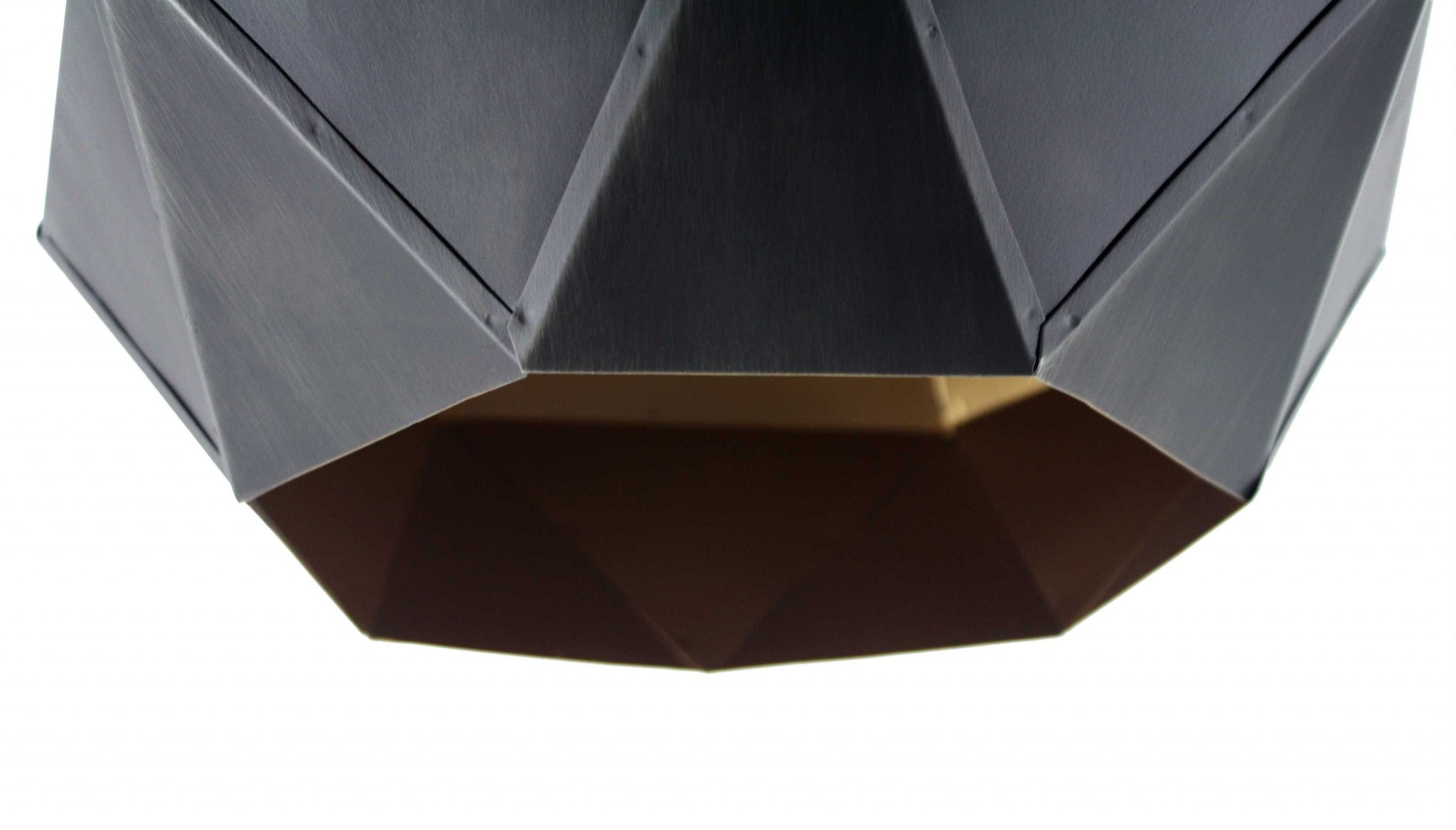 13" X 13" X 15" Galvanized Iron Pendant Light