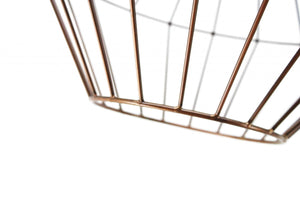 12" X 29" X 67" Antique Copper Matte Black Iron Copper Floor Lamp