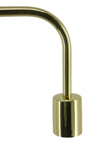 Modern Brass and Black L Shape Pendant Lamp