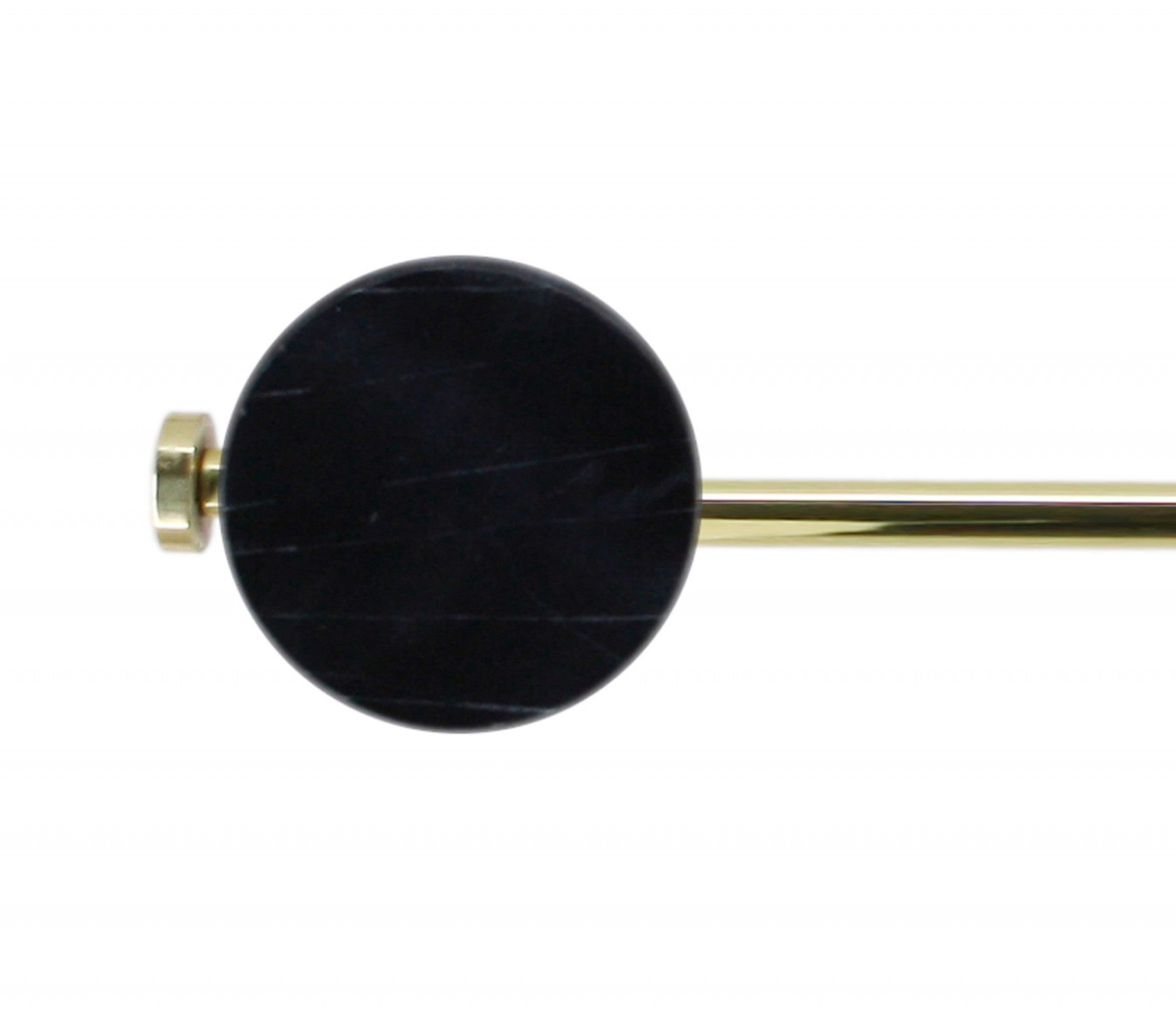 Modern Brass and Black L Shape Pendant Lamp