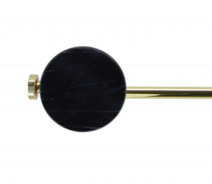 Modern Brass and Black L Shape Pendant Lamp