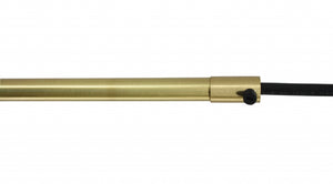 17" X 2" X 23"  Matte Brass Iron Pendant Lamp