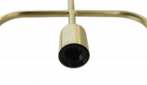 11" X 2" X 19" Matte Brass Iron Pendant Lamp