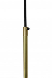 11" X 2" X 19" Matte Brass Iron Pendant Lamp
