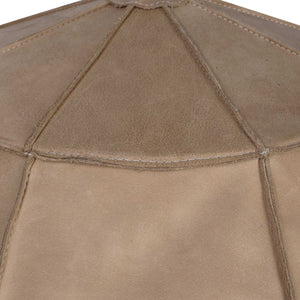 20" X 20" X 14" Brown Iron Leather Pendant Lamp