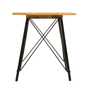 Updated Rustic Natural Geo End Side Table