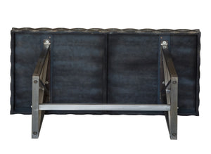 38" X 72" X 30" Metal Base Mango Wood Medium Dining Table