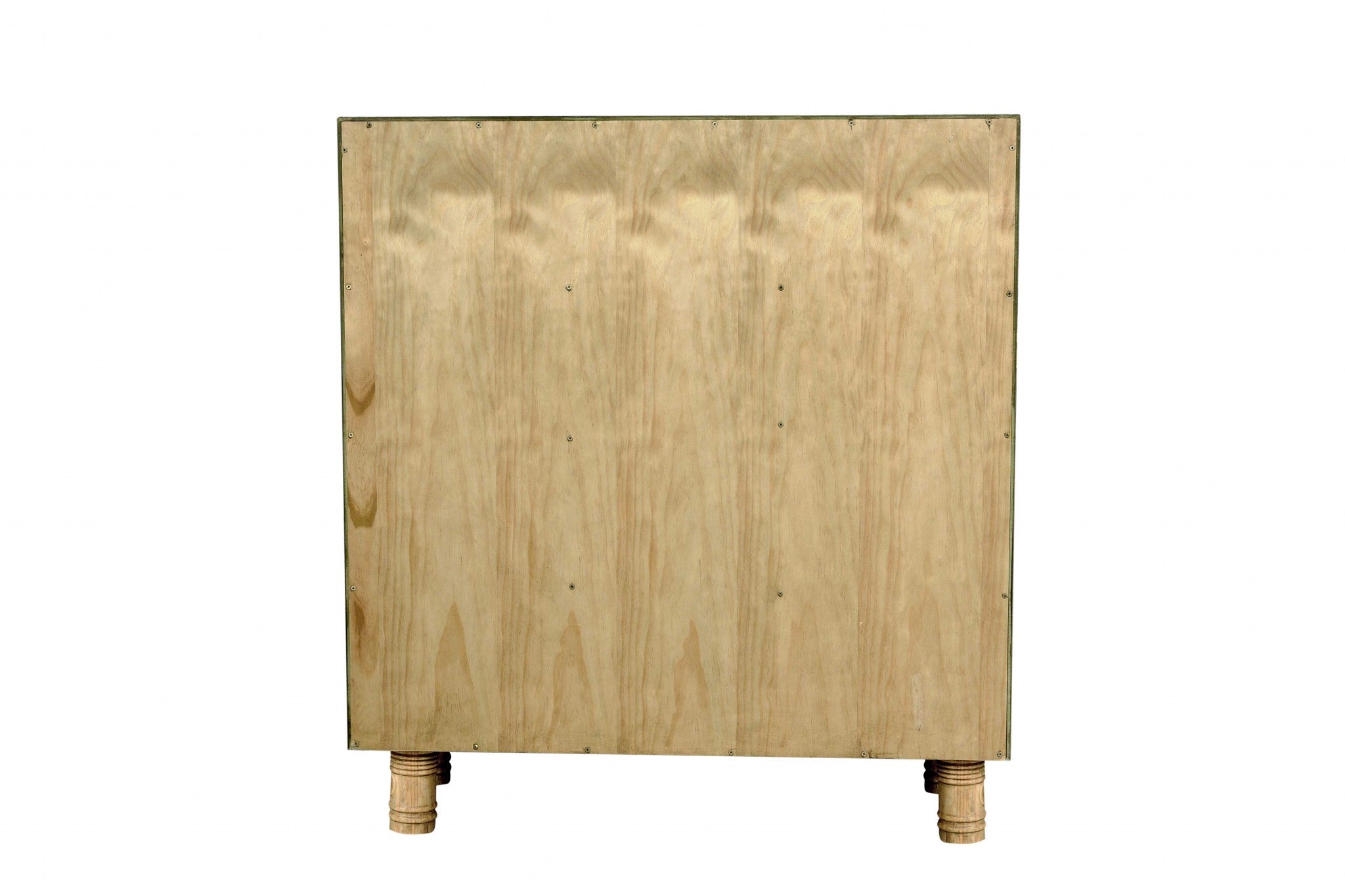 18" X 43" X 47" Dark Brown Pine Wood Chest