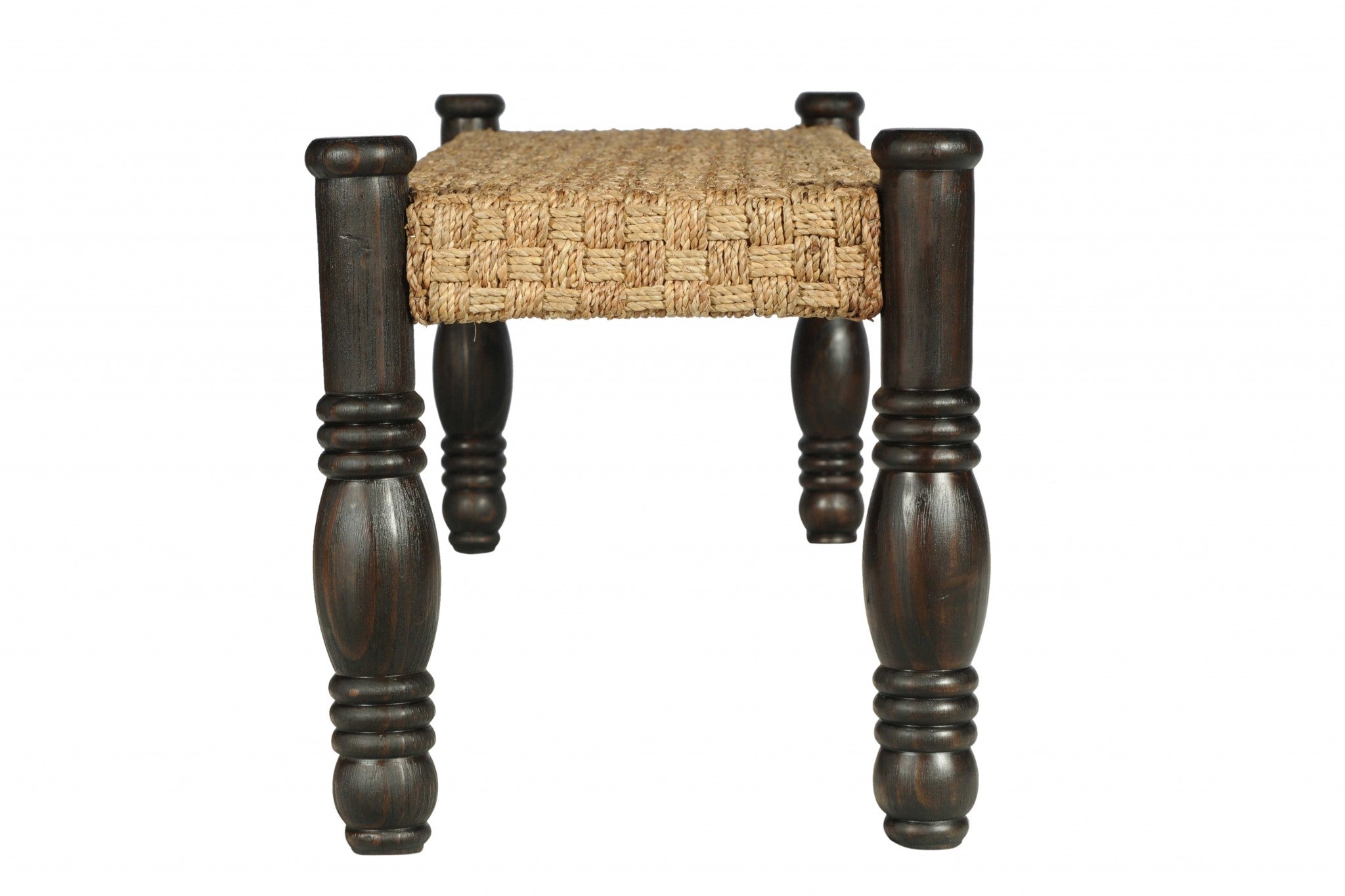 71" X 19" X 20" Dark Brown Pine Wood Dining Bench Large