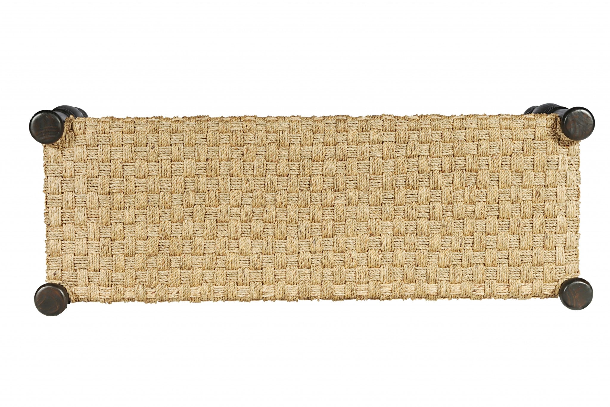 51" X 19" X 20" Dark Brown Pine Wood Dining Bench Small