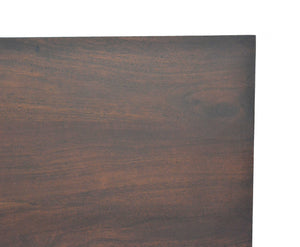 18" X 60" X 32" Brown/Black Wood Metal Buffet
