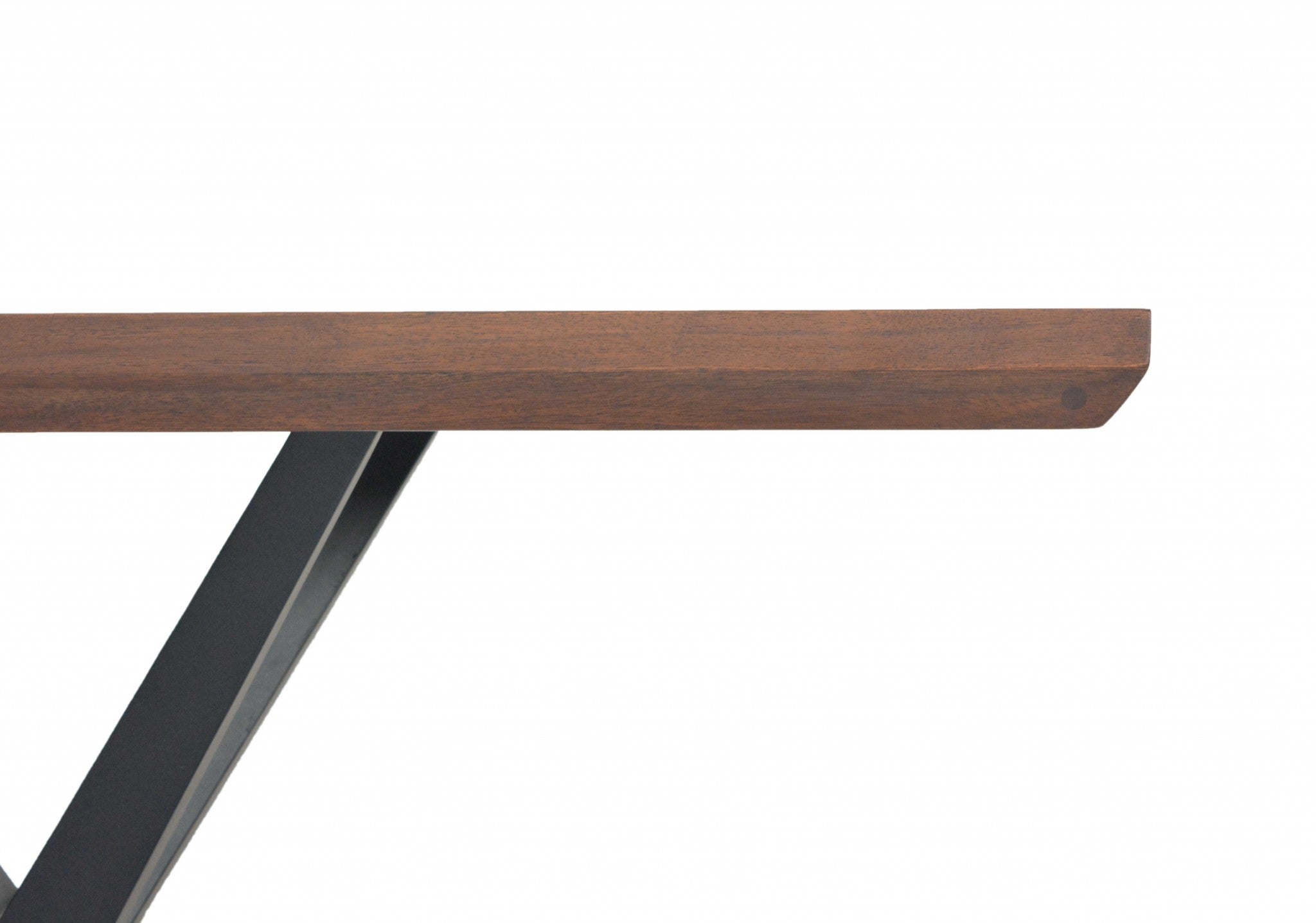 18" X 60" X 30" Brown/Black Wood Metal Console