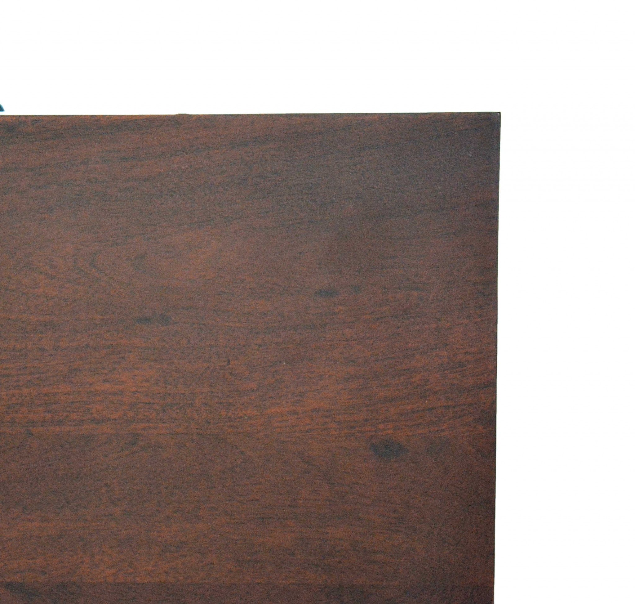 18" X 43" X 47" Brown/Black Wood Metal Bedroom Chest