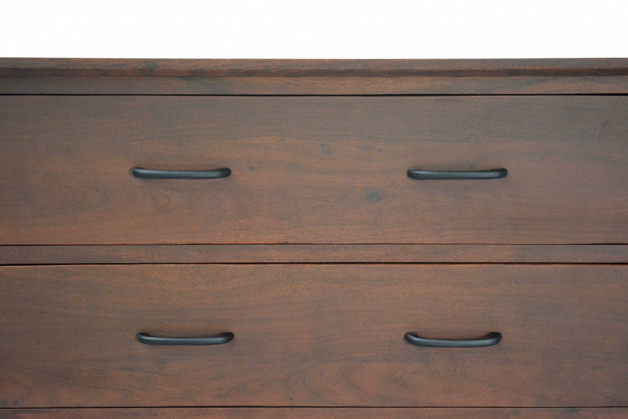 18" X 43" X 47" Brown/Black Wood Metal Bedroom Chest