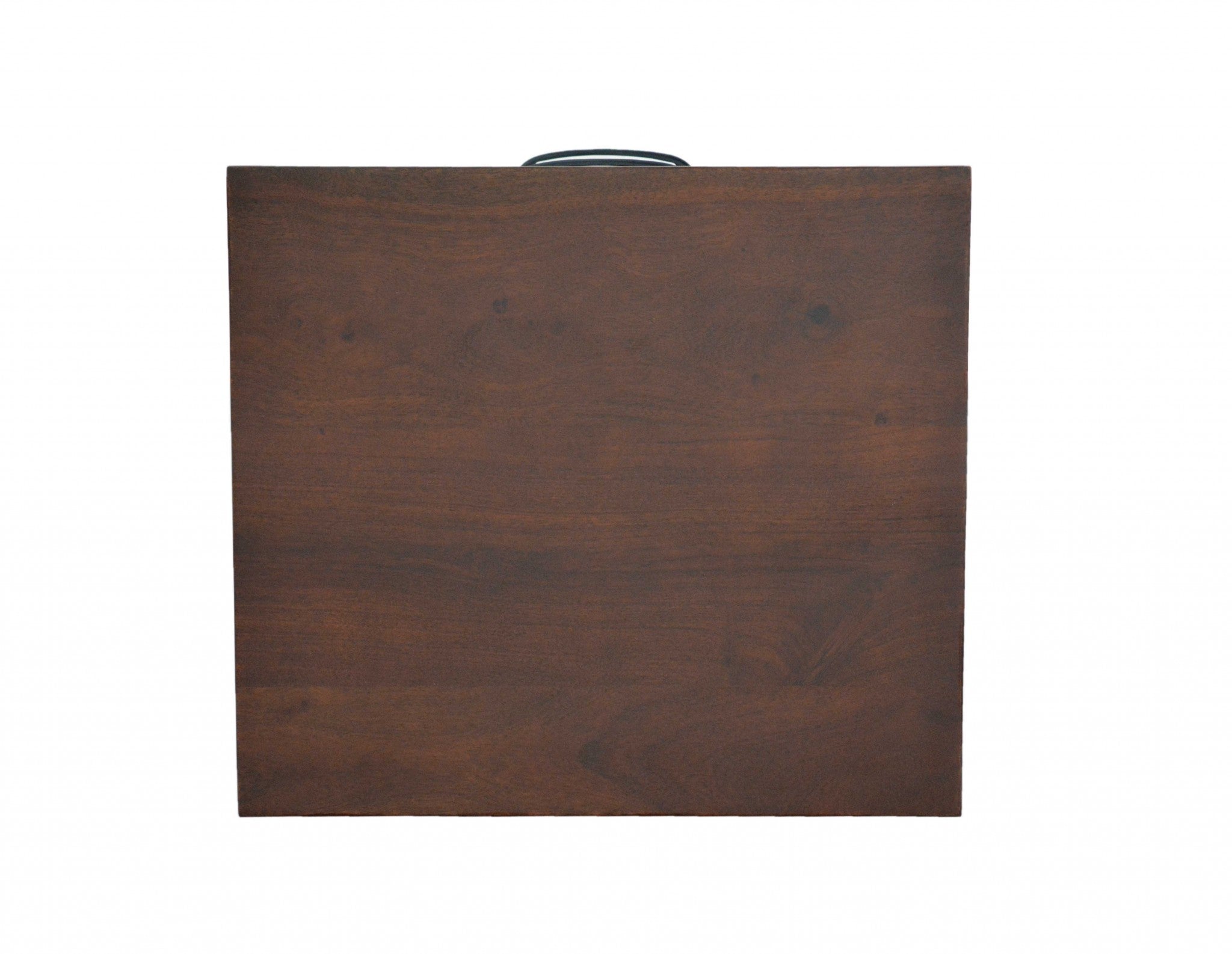 16" X 18" X 22" Brown/Black Wood Metal Nightstand