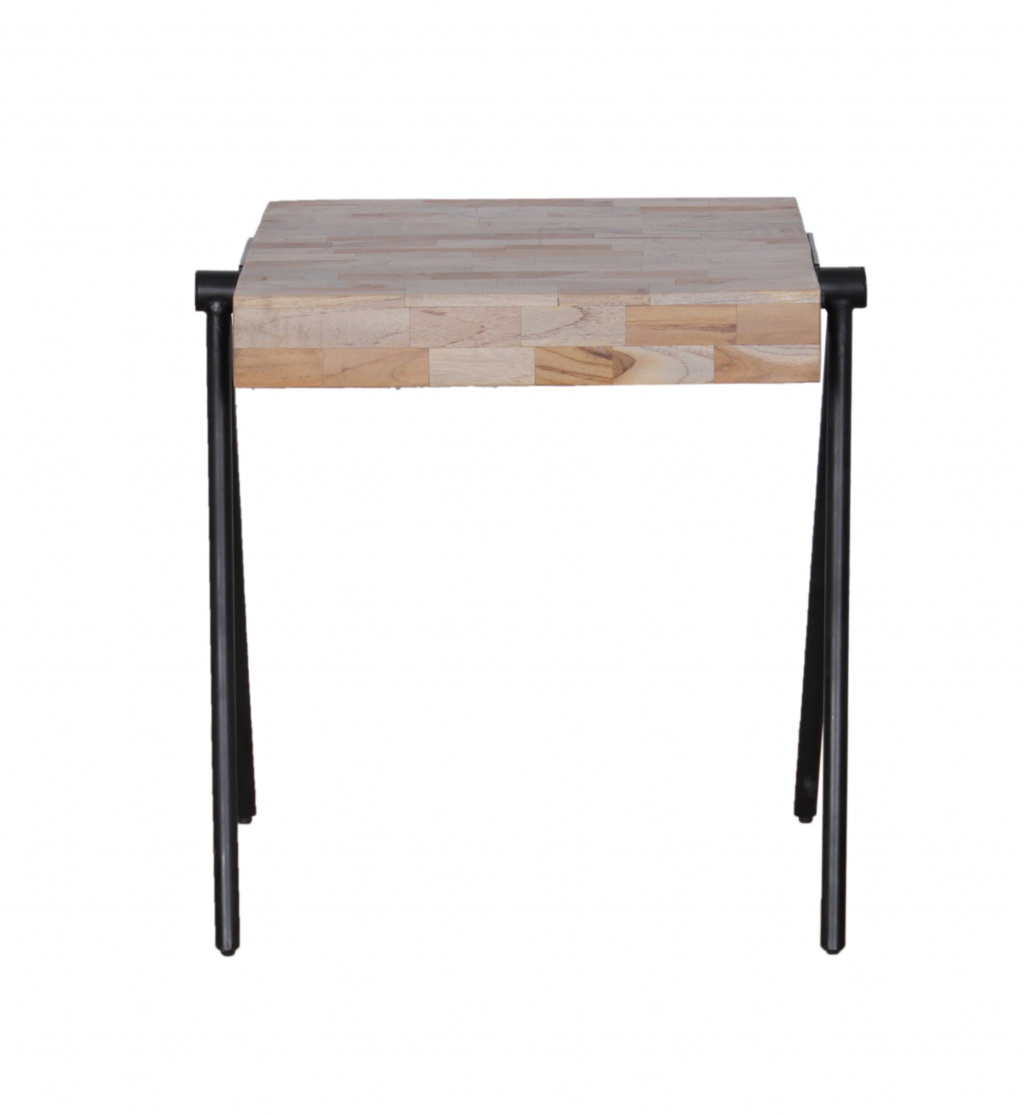 16" X 16" X 20" Multi Wood Metal Side Table