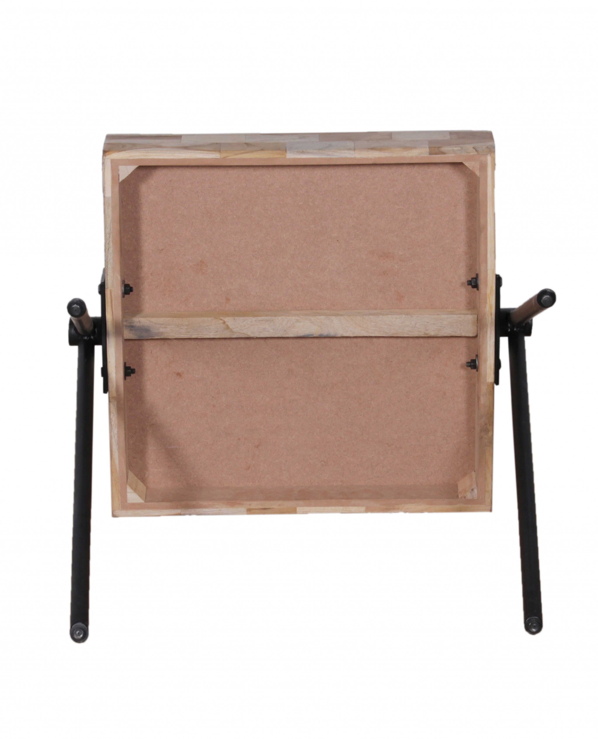 Natural Frame Square End Side Table