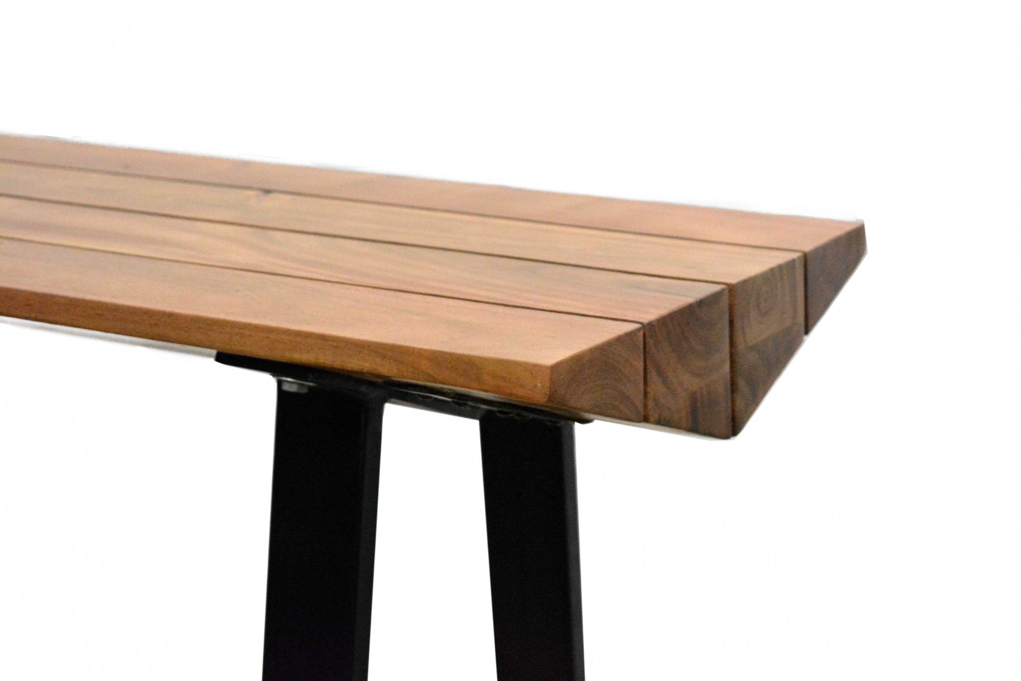 16" X 60" X 31" Natural Wood Metal Console