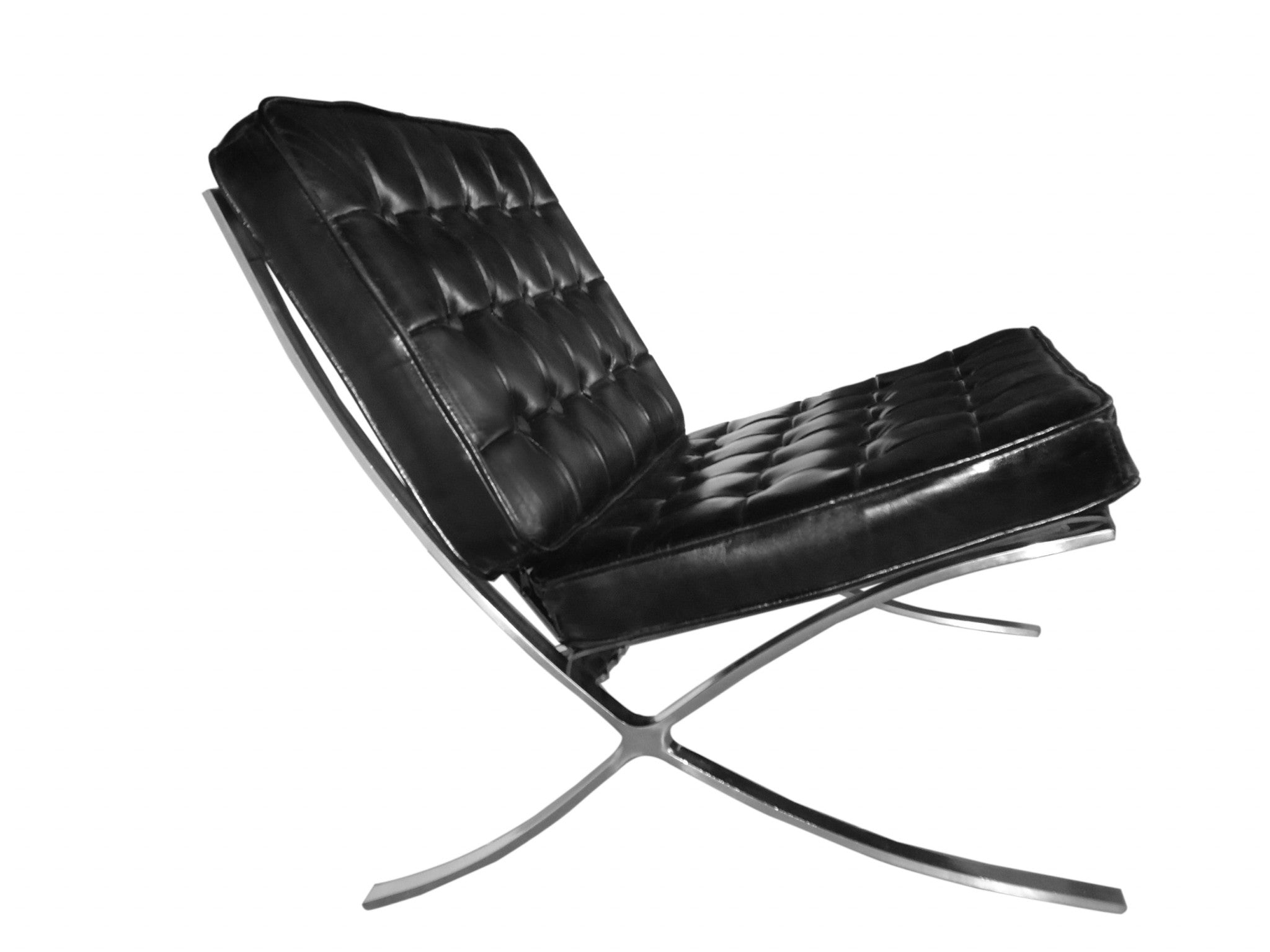 32" X 30" X 35" Black Full Leather Fireproof Foam Chair