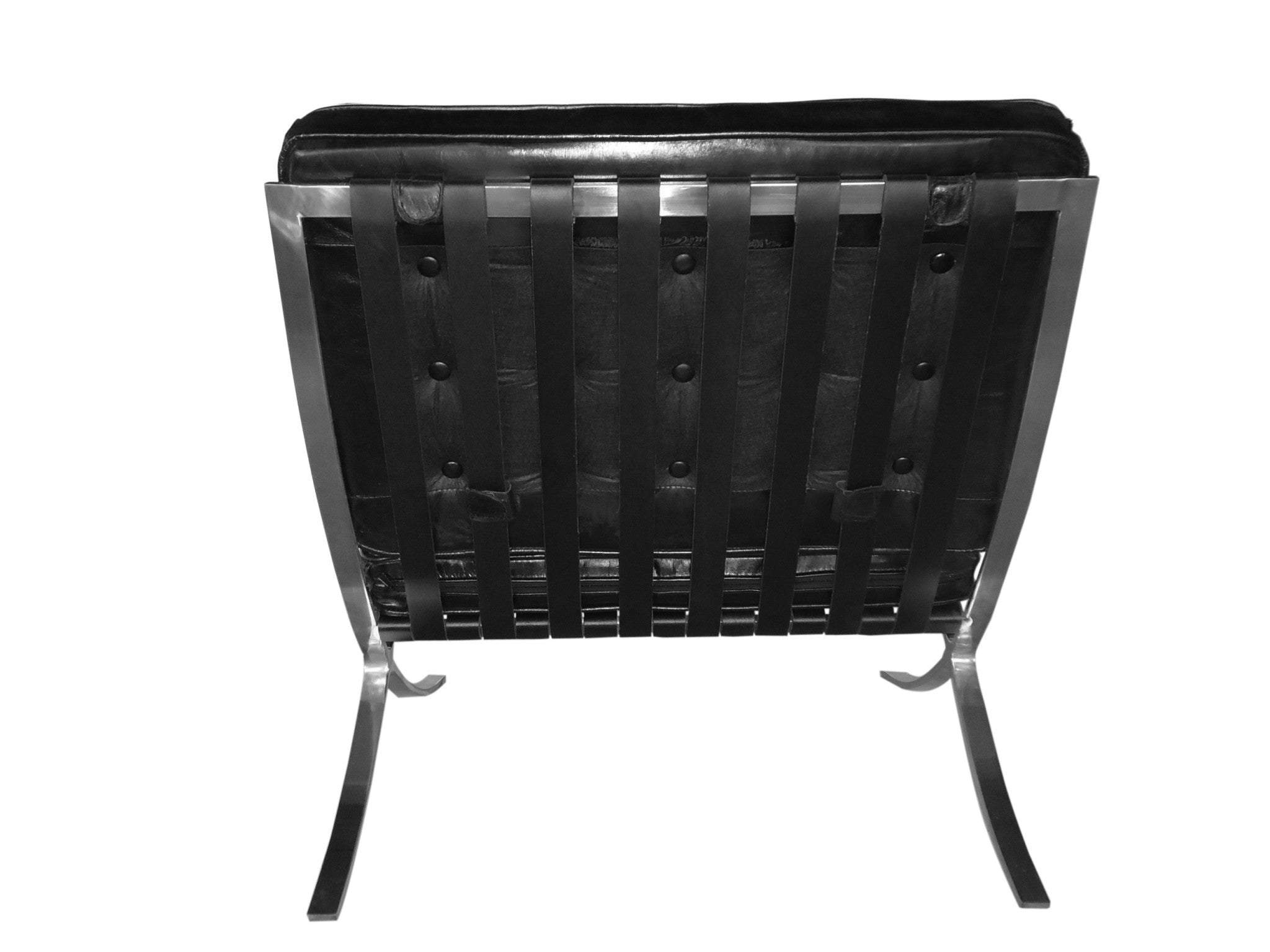 32" X 30" X 35" Black Full Leather Fireproof Foam Chair