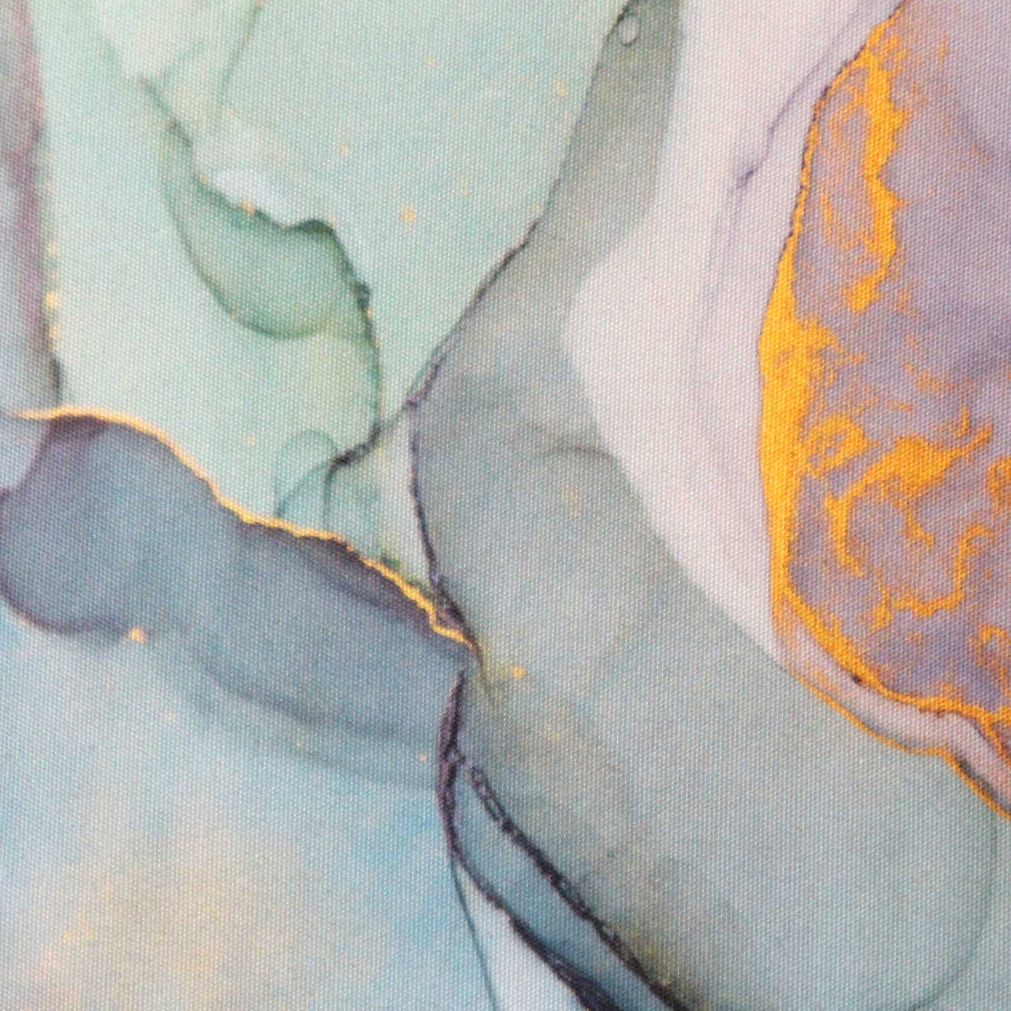 Pastel Watercolor Marble Cotton Square Pillow