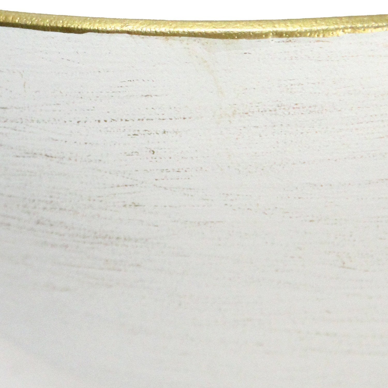 S/2 Creamy Round Metal Wall Planters