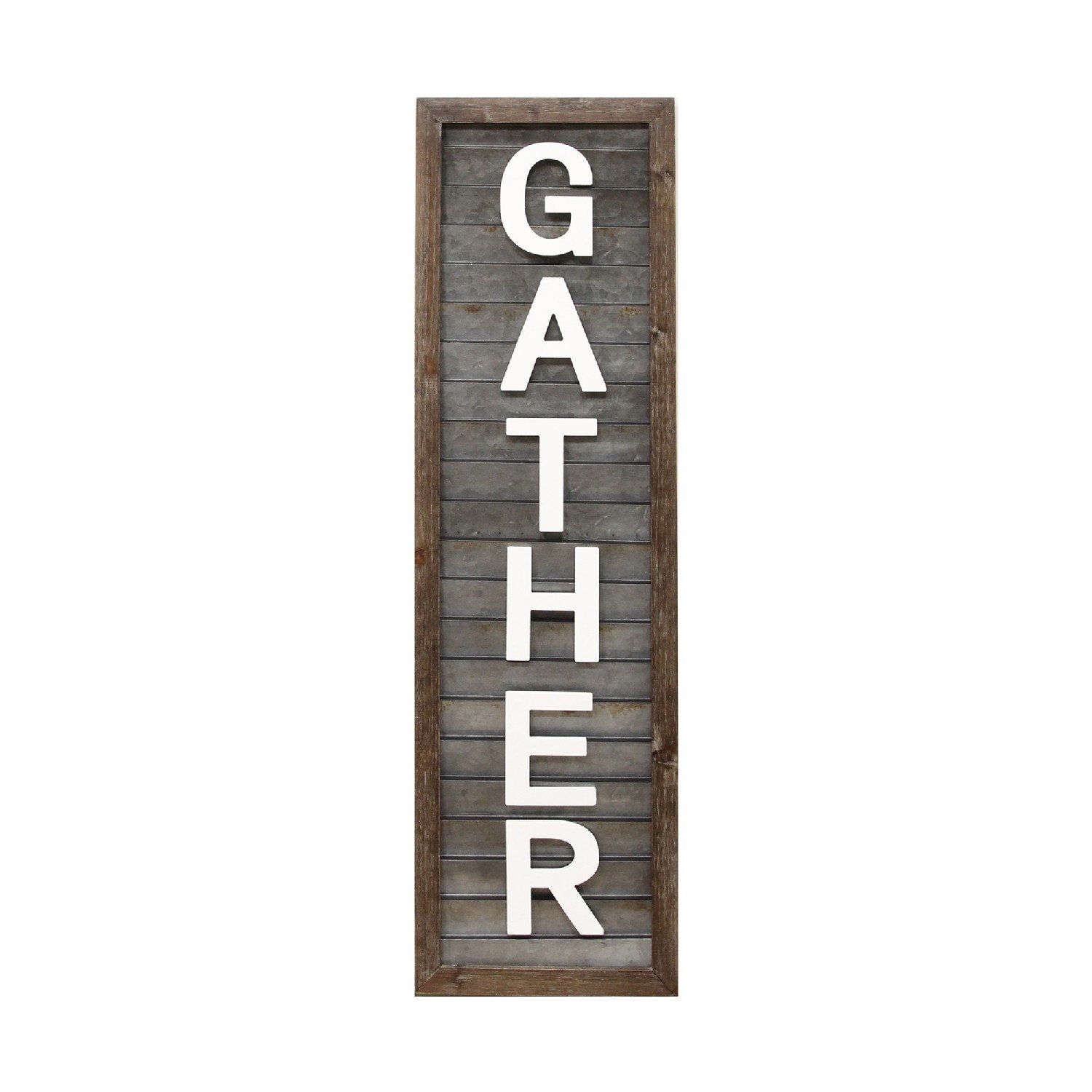 Galvanized Metal "Gather" Wood Wall Panel